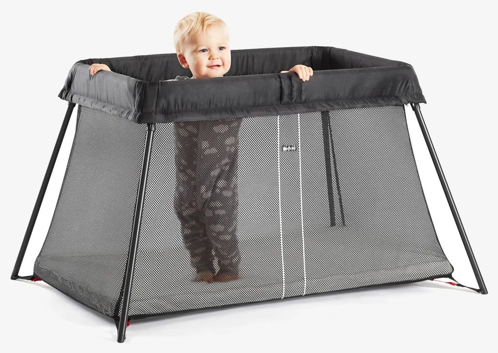 Cama de viagem Light, BABYBJORN preto medio liso