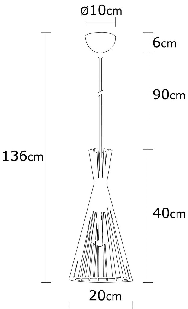 Candeeiro Suspenso Mezopotamya – Cobre – 20 cm