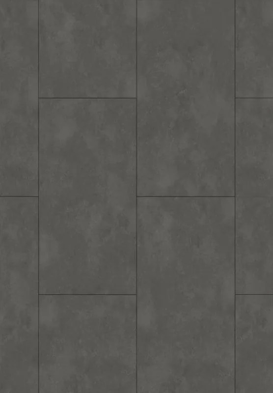 Mexen Steel Black amostra de painéis de vinil SPC 6,5 mm, substrato IXPE 1,5 mm, 4 V-Fuga, Pedra - F1148-S