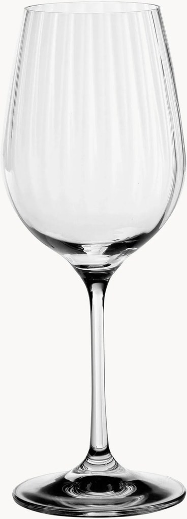 Copos de vinho branco em cristal Waterfall, conjunto de 12