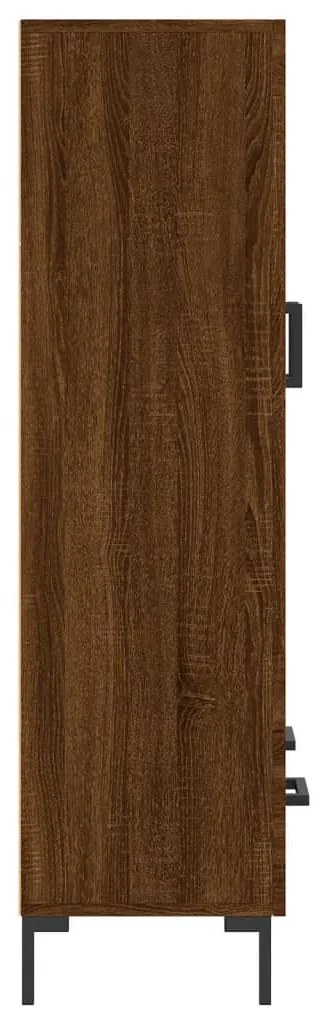 Armário alto derivados madeira 69,5x31x115 cm carvalho castanho