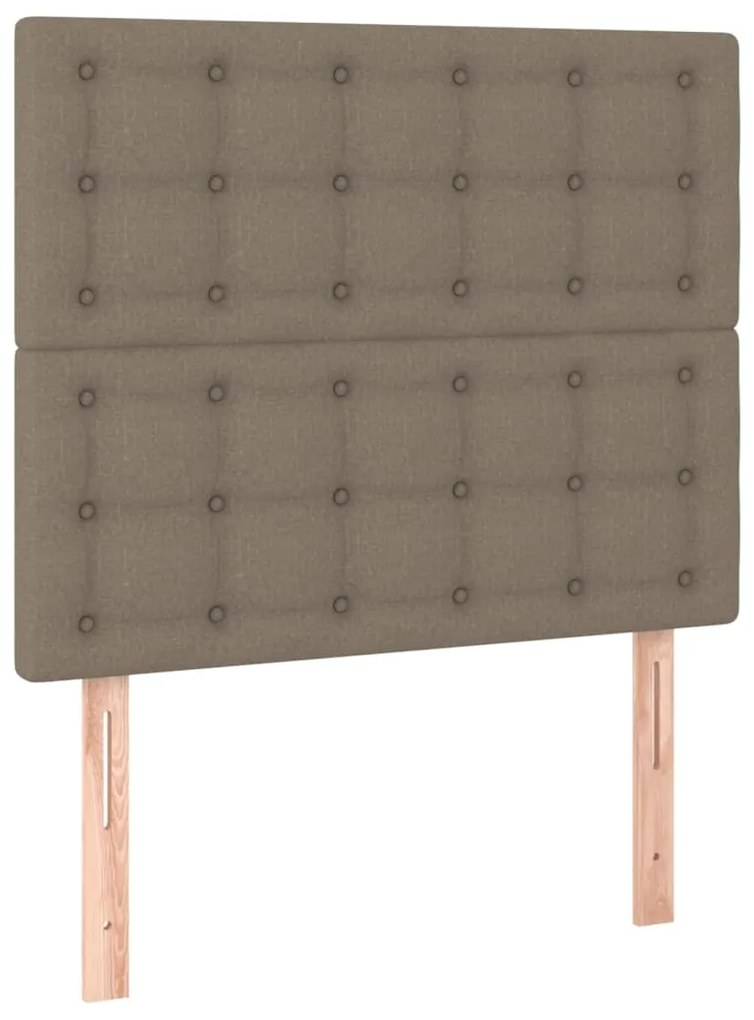 Estrutura cama sem colchão 90x200 cm tecido cinza-acastanhado
