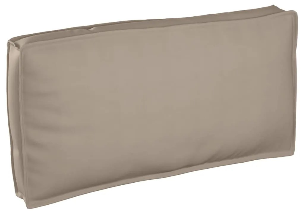 vidaXL Capa de Palete pra Assento/Encosto Taupe 120x60x12 cm em Tecido Oxford.