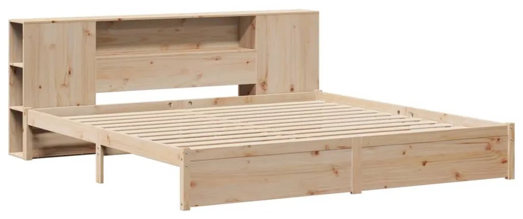 Cama com estante sem colchão 180x200 cm pinho maciço