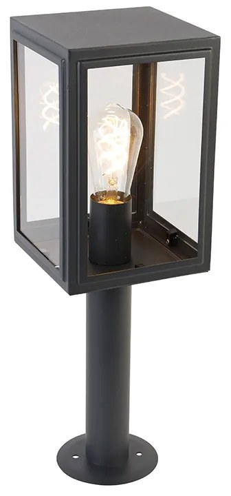 Candeeiro de poste exterior cinzento 50 cm IP44 - Sutton Clássico / Antigo,Country / Rústico,Retro