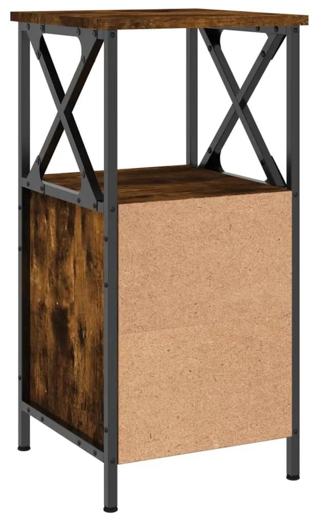 Mesa cabeceira 34x35,5x70 cm derivados madeira carvalho fumado