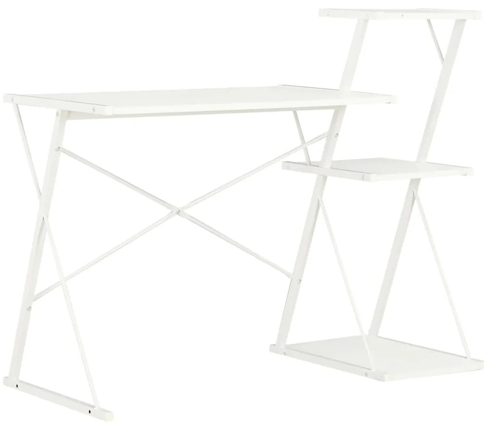 Secretária com prateleira 116x50x93 cm branco