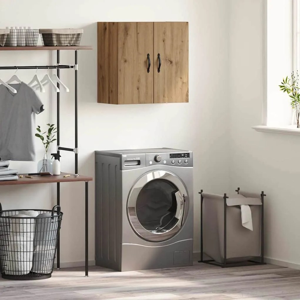 vidaXL Armário de Parede Carvalho Artesanal 60 x 31 x 60 cm