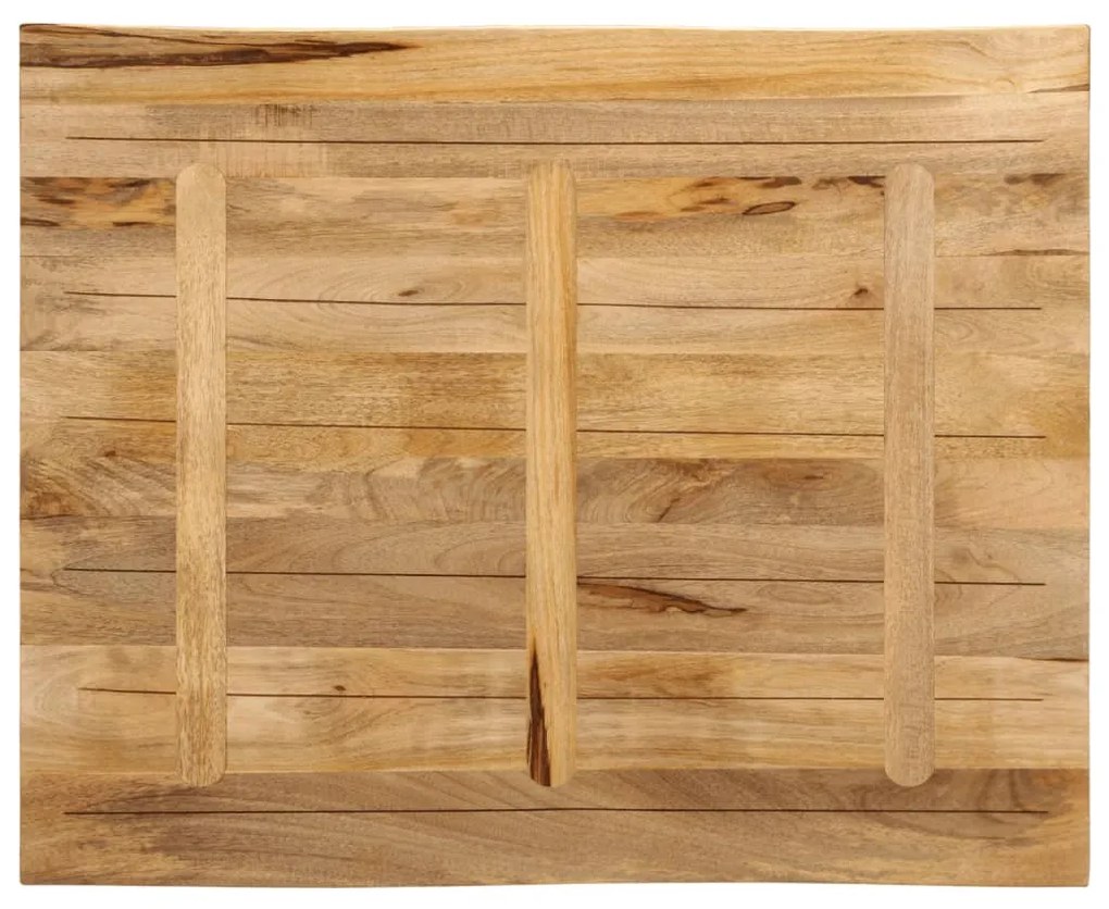 Tampo de mesa c/borda viva 100x80x3,8cm mangueira áspera maciça