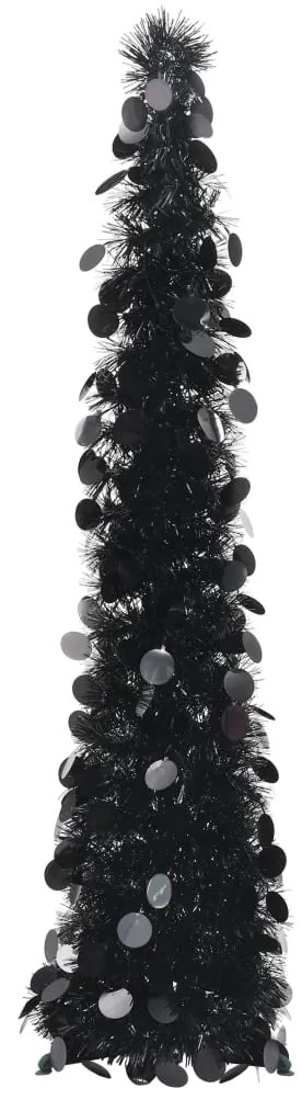 vidaXL Árvore de Natal pop-up artificial 120 cm PET preto