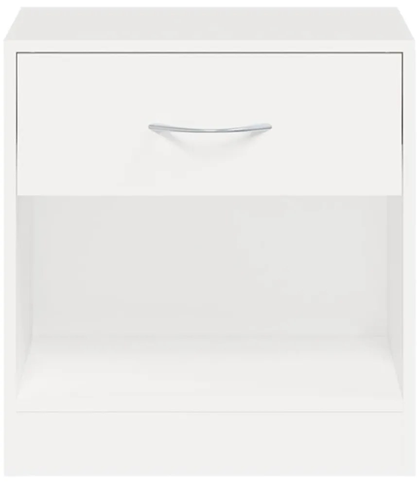 Mesa de cabeceira 2 pcs gaveta branca