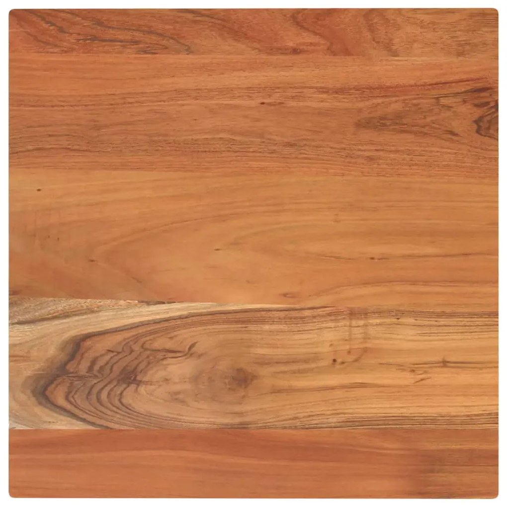 vidaXL Tampo de mesa quadrado 50x50x3,8 cm madeira de acácia maciça