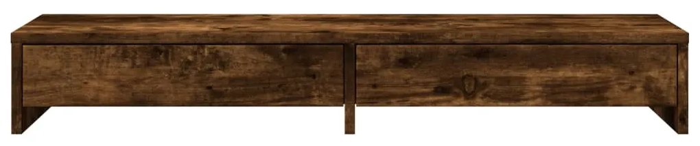 Suporte p/ monitor c/ gavetas derivados madeira carvalho fumado