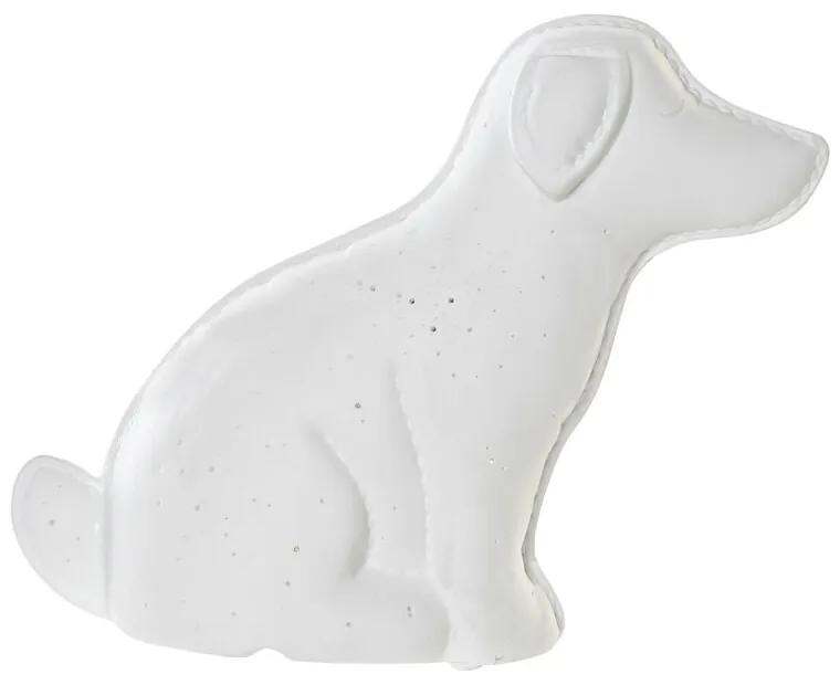 Lâmpada de mesa DKD Home Decor Branco Porcelana LED Cão (25 x 10 x 19 cm)