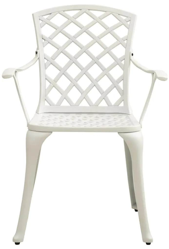 5 pcs conjunto de bistrô alumínio fundido branco