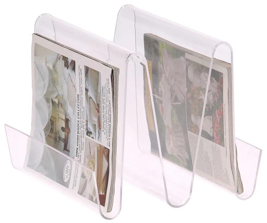 Porta-revistas DKD Home Decor Transparente Acrílico (30 x 31 x 25 cm)