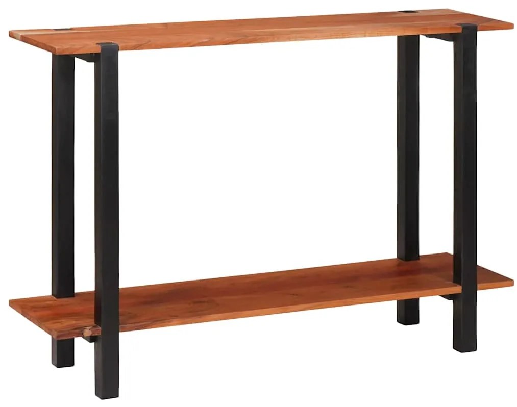 vidaXL Aparador com prateleira Marrom e Preto 110 x 30 x 75 cm