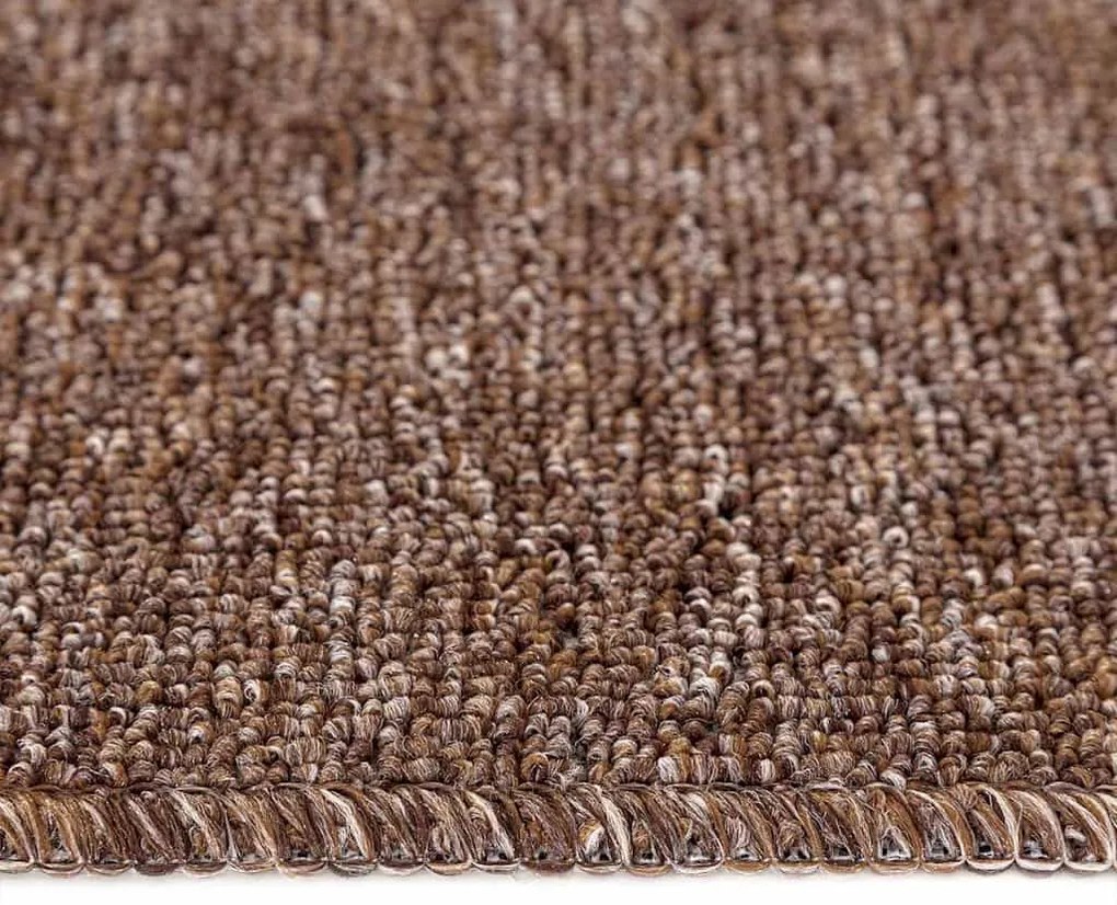 Tapetes de Escada vidaXL com Fundo de Látex Castanho 20x75 cm