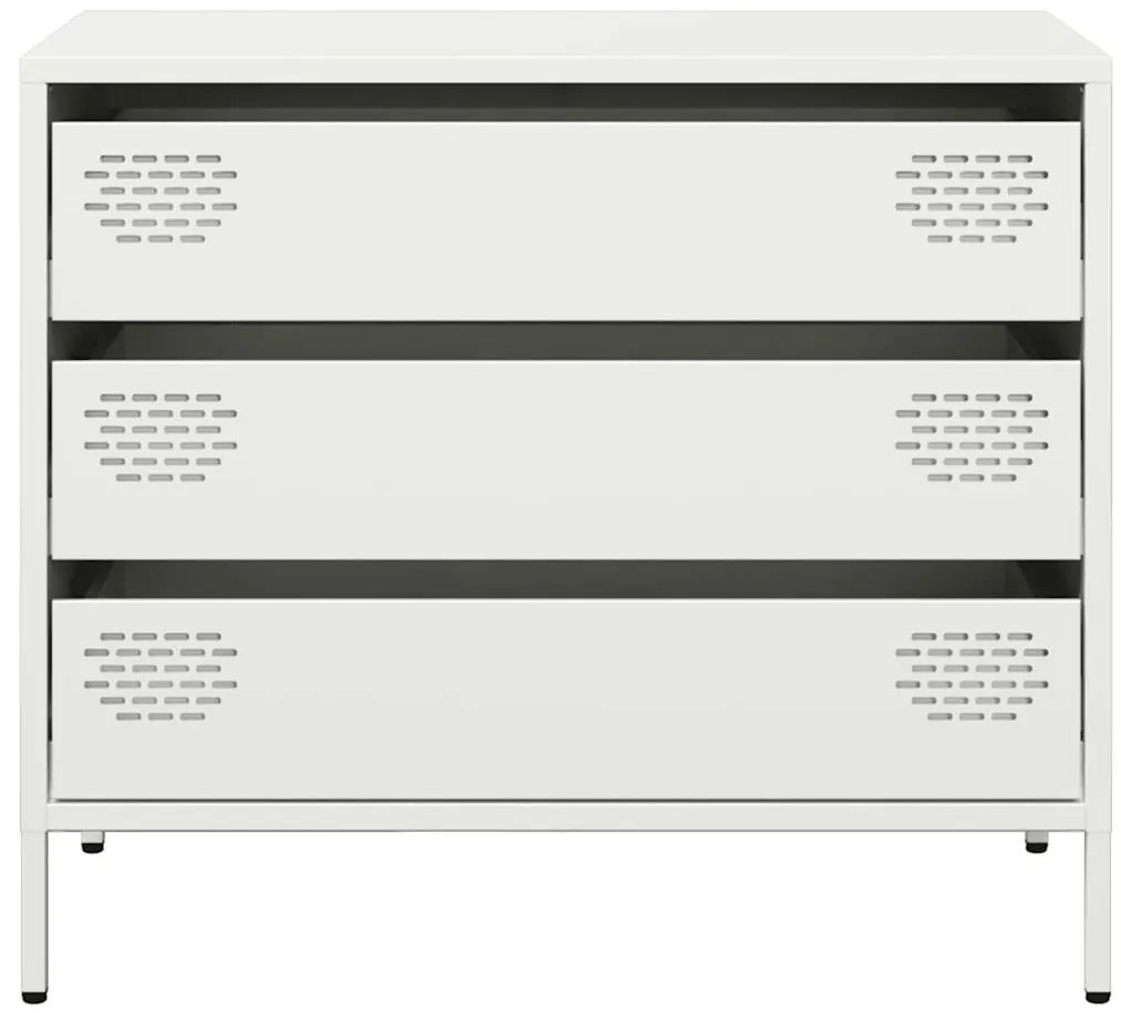 Aparador 68x39x58,5 cm aço laminado a frio branco