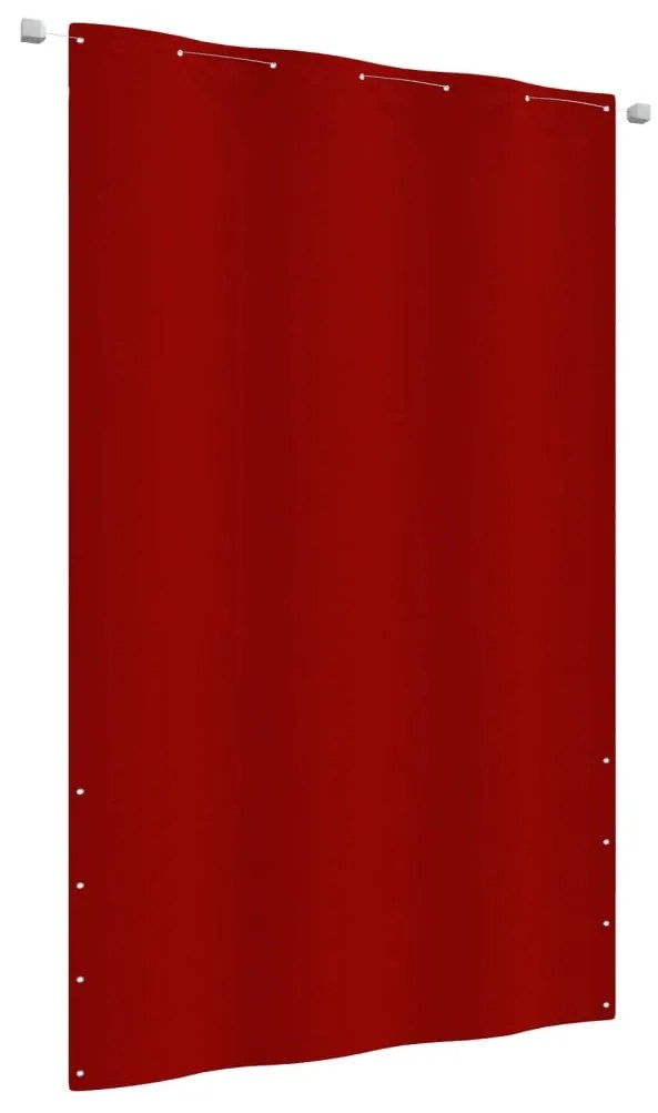 vidaXL Tela de varanda 140x240 cm tecido oxford vermelho