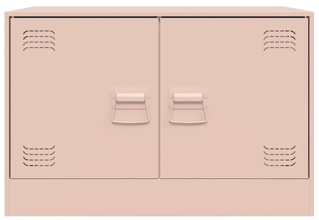Móvel de TV 67x39x44 cm aço rosa