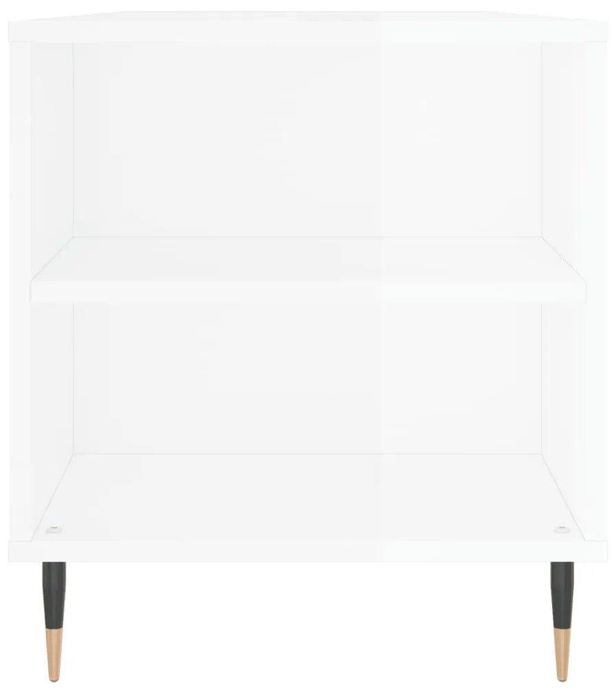 Mesa centro 102x44,5x50cm derivados de madeira branco brilhante