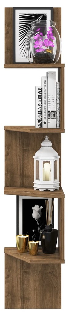 Prateleira de Parede Desaldo – Nogueira – 29,6x29,6x155,2 cm