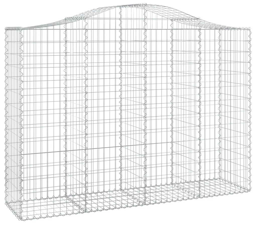 Cestos gabião arqueados 10 pcs 200x50x140/160 ferro galvanizado