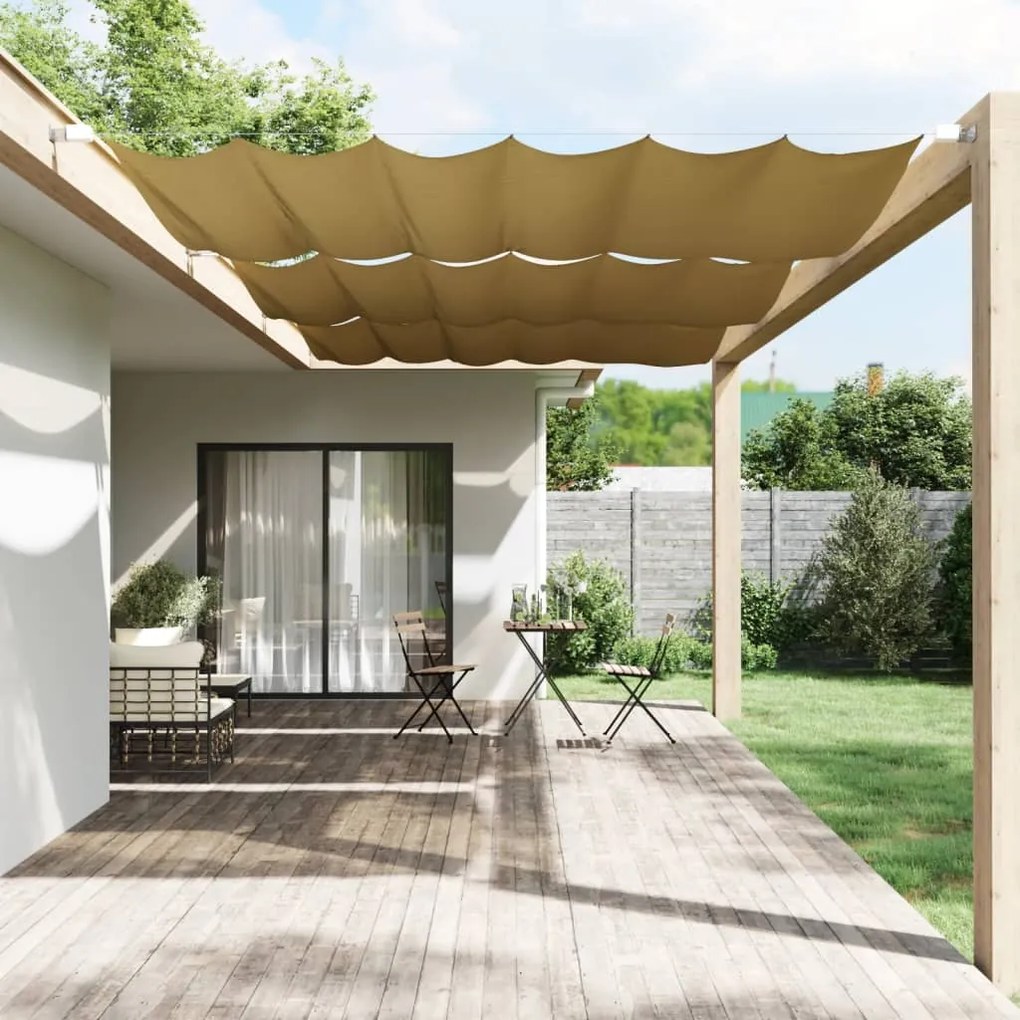 vidaXL Toldo vertical 250x270 cm tecido oxford bege