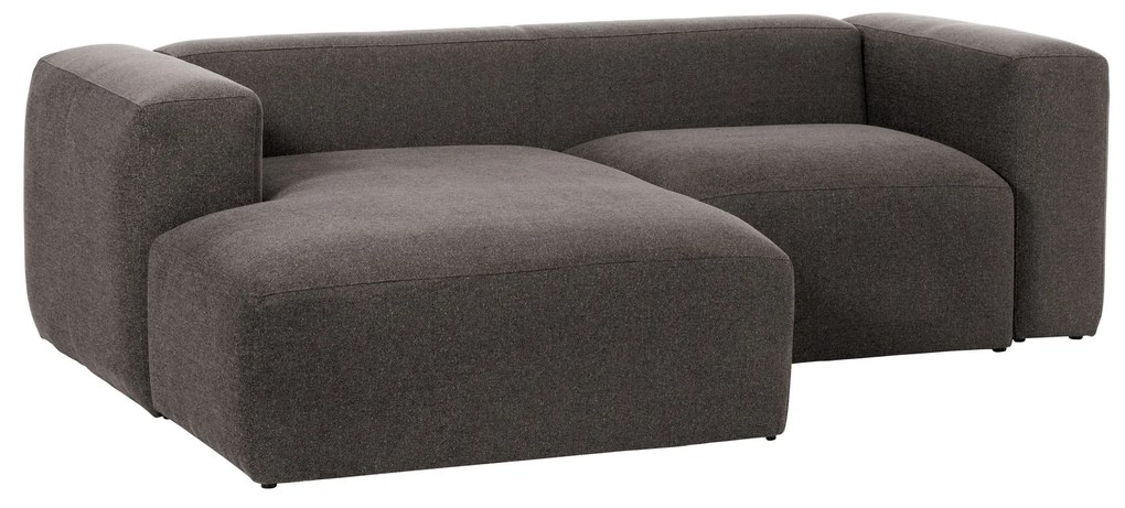 Kave Home - Sofá Blok chaise longue esquerdo de 2 lugares cinzento 240 cm