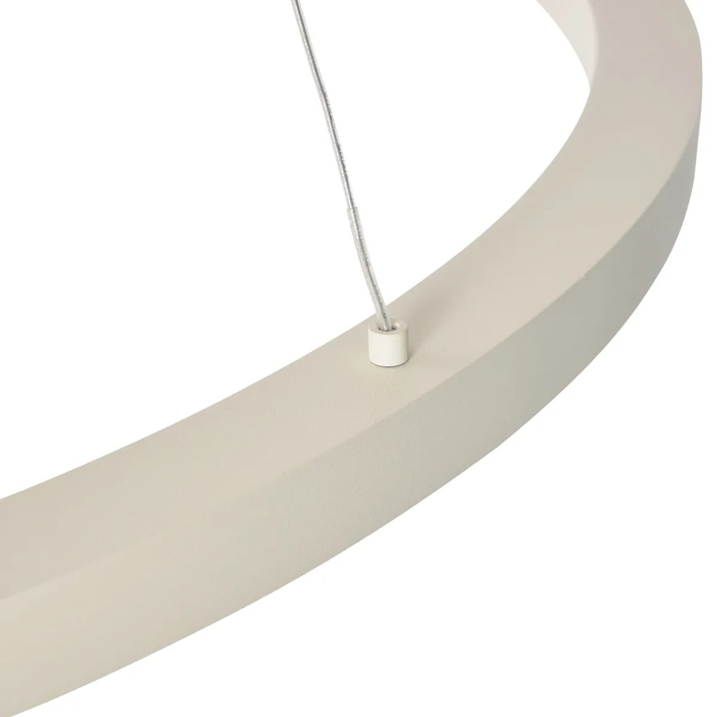 Candeeiro de Suspensão de Design Bege 80cm com LED Regulável em 3 Níveis - Girello
