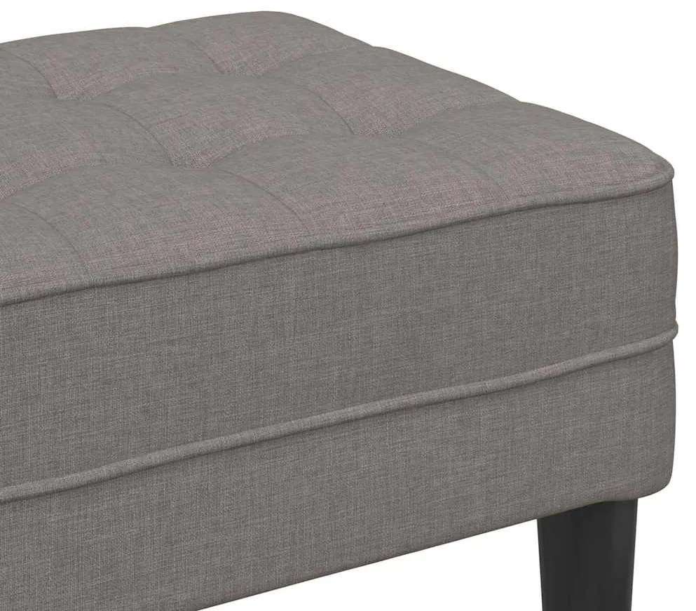 Banco vidaXL Taupe 113x57x39 cm em Tecido