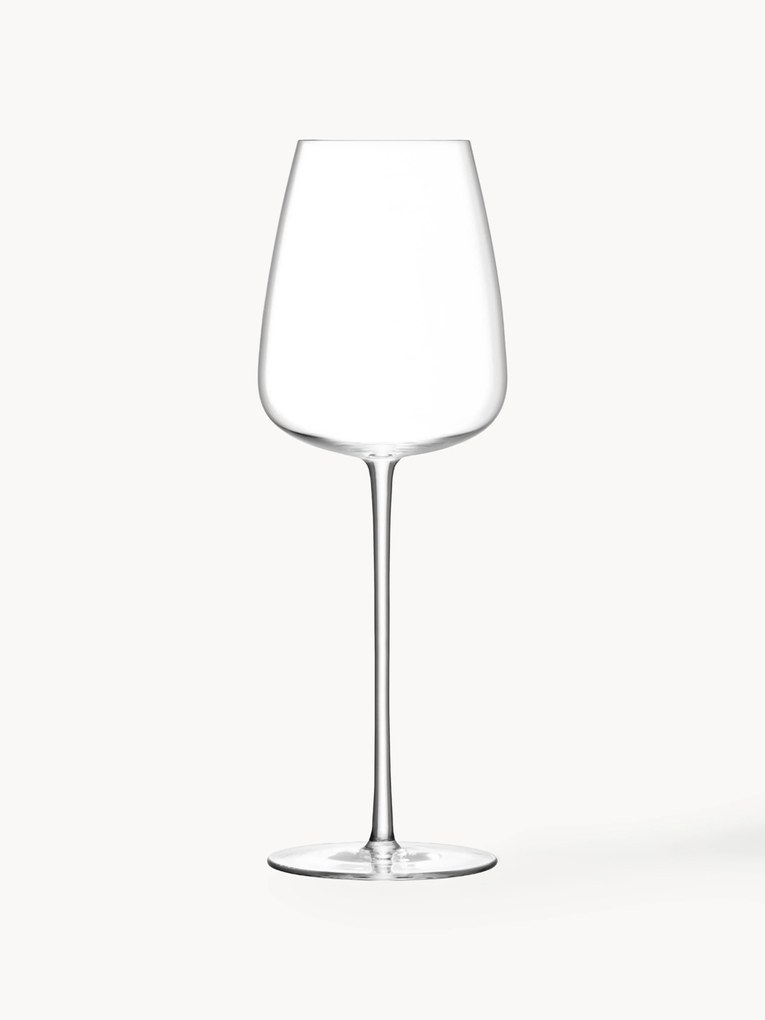 Copo de vinho branco artesanal em filigrana Wine Culture, conjunto de 2