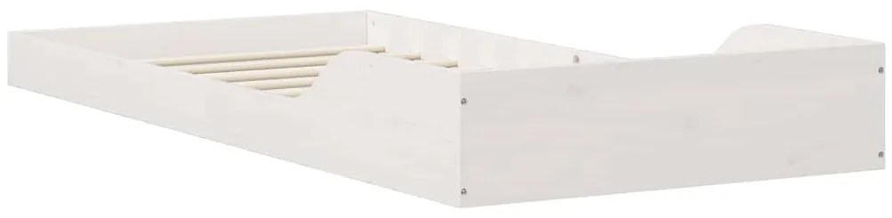 Estrutura da Cama Branco 80 x 200 cm Madeira de pinho maciça