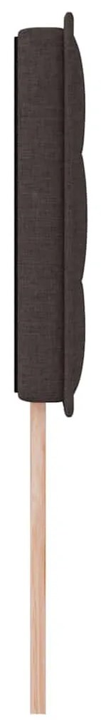 Cabeceira vidaXL Design Linhas Castanho 90 cm Tecido