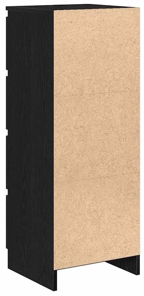 Aparador 37,5x35x99 cm derivados de madeira carvalho preto