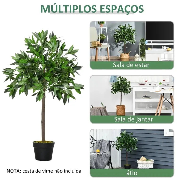 Conjunto de 2 Plantas Artificiais - Louro