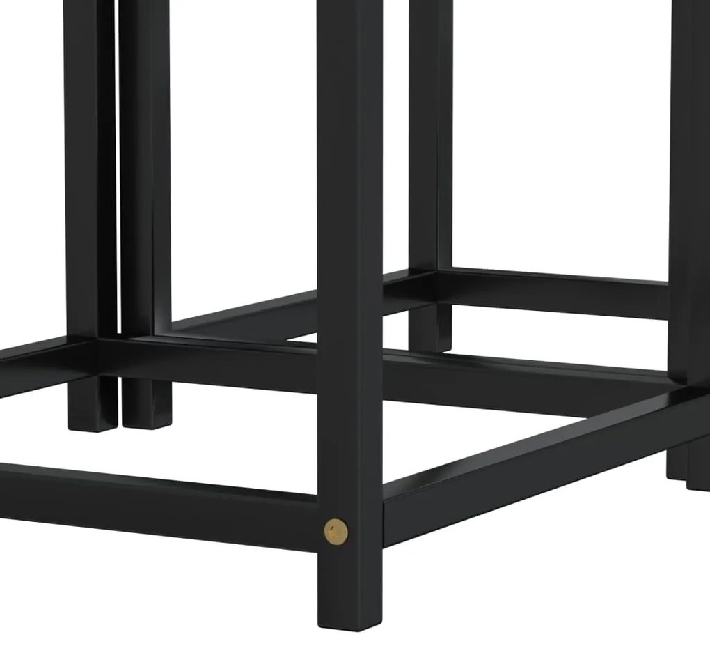 Mesas de centro 2 pcs MDF preto