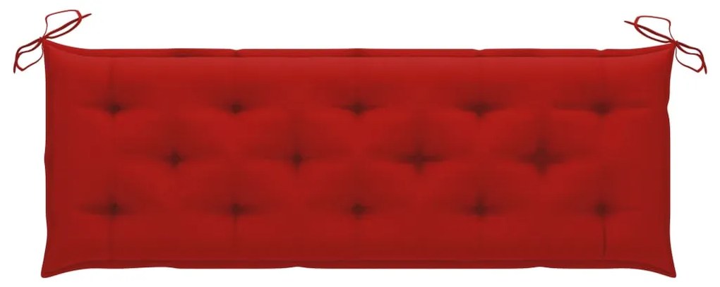Banco de jardim empilhável c/ almofadão 159 cm teca maciça