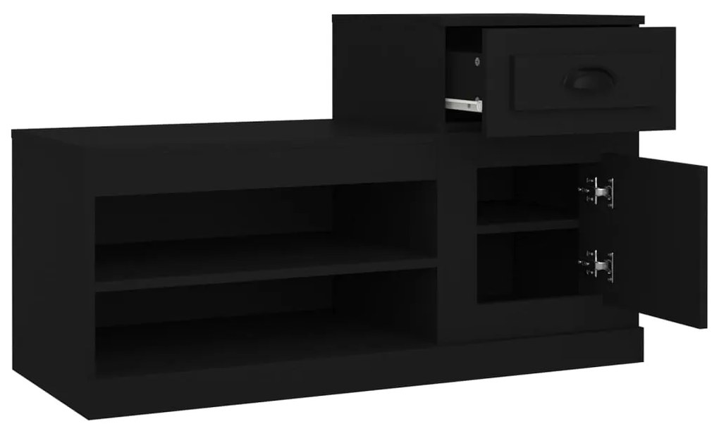 Sapateira 100x42x60 cm derivados de madeira preto