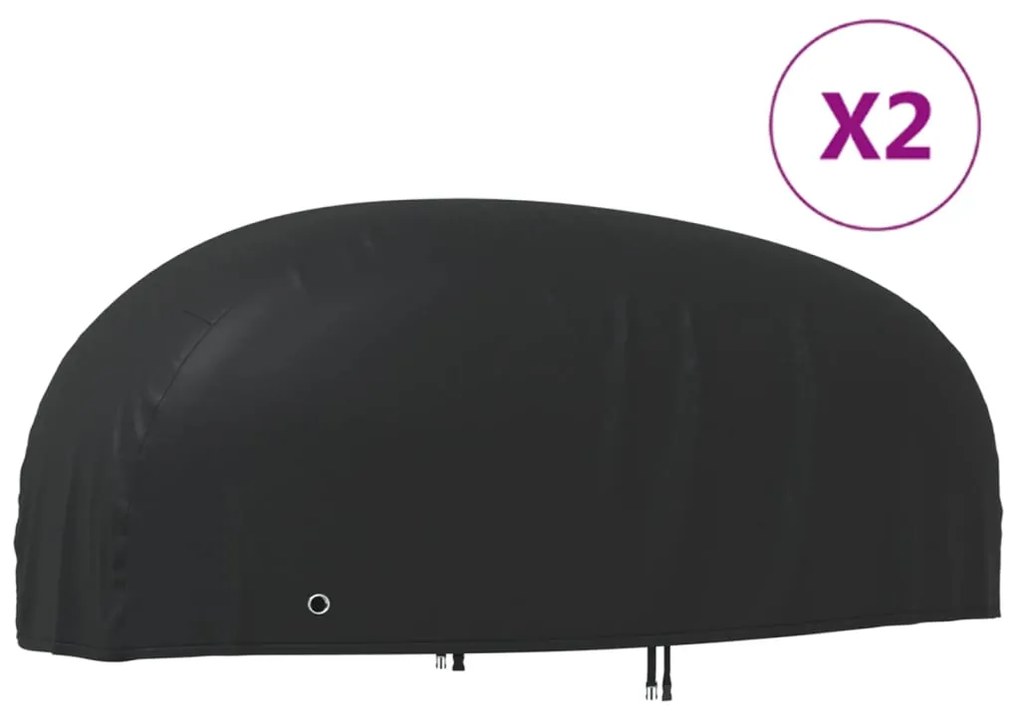 vidaXL Capas para motociclo 2 pcs 295x110x140 cm tecido oxford 210D