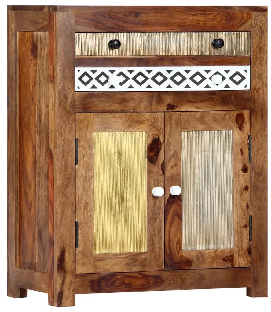 vidaXL Móvel lateral 60x30x75 cm madeira de acácia maciça