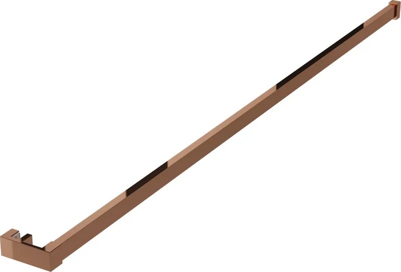 Mexen corrimão para toalhas para parede de chuveiro, ouro rosa - 800-06-60