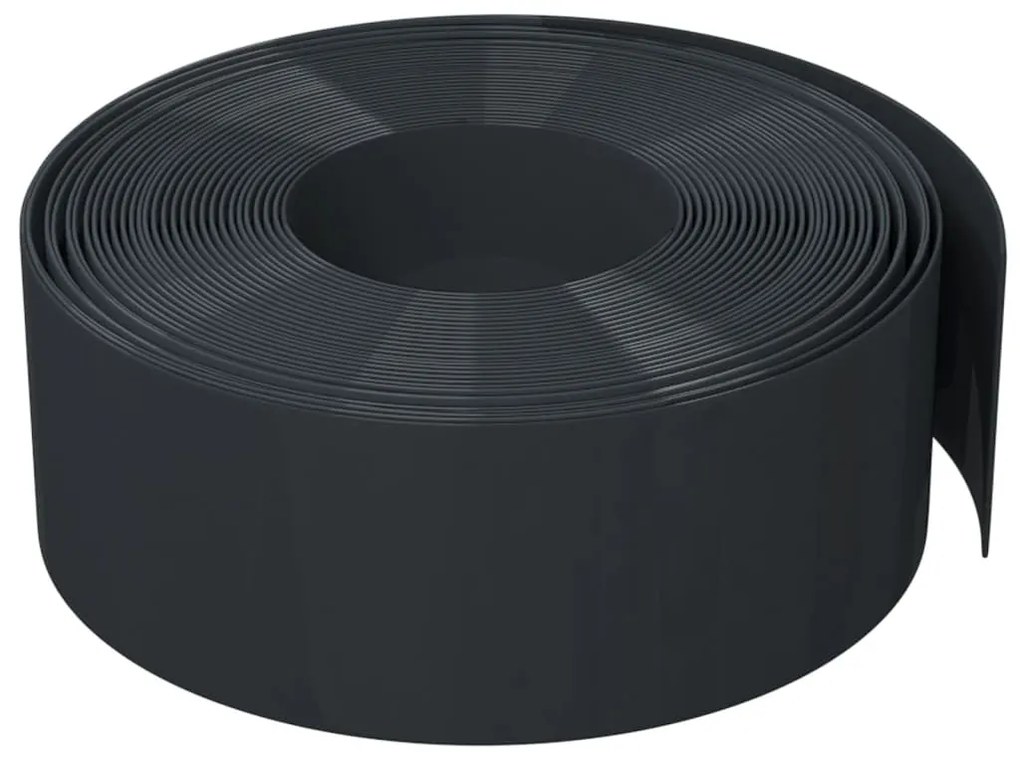 Bordas de jardim 3 pcs 10 m 20 cm polietileno preto