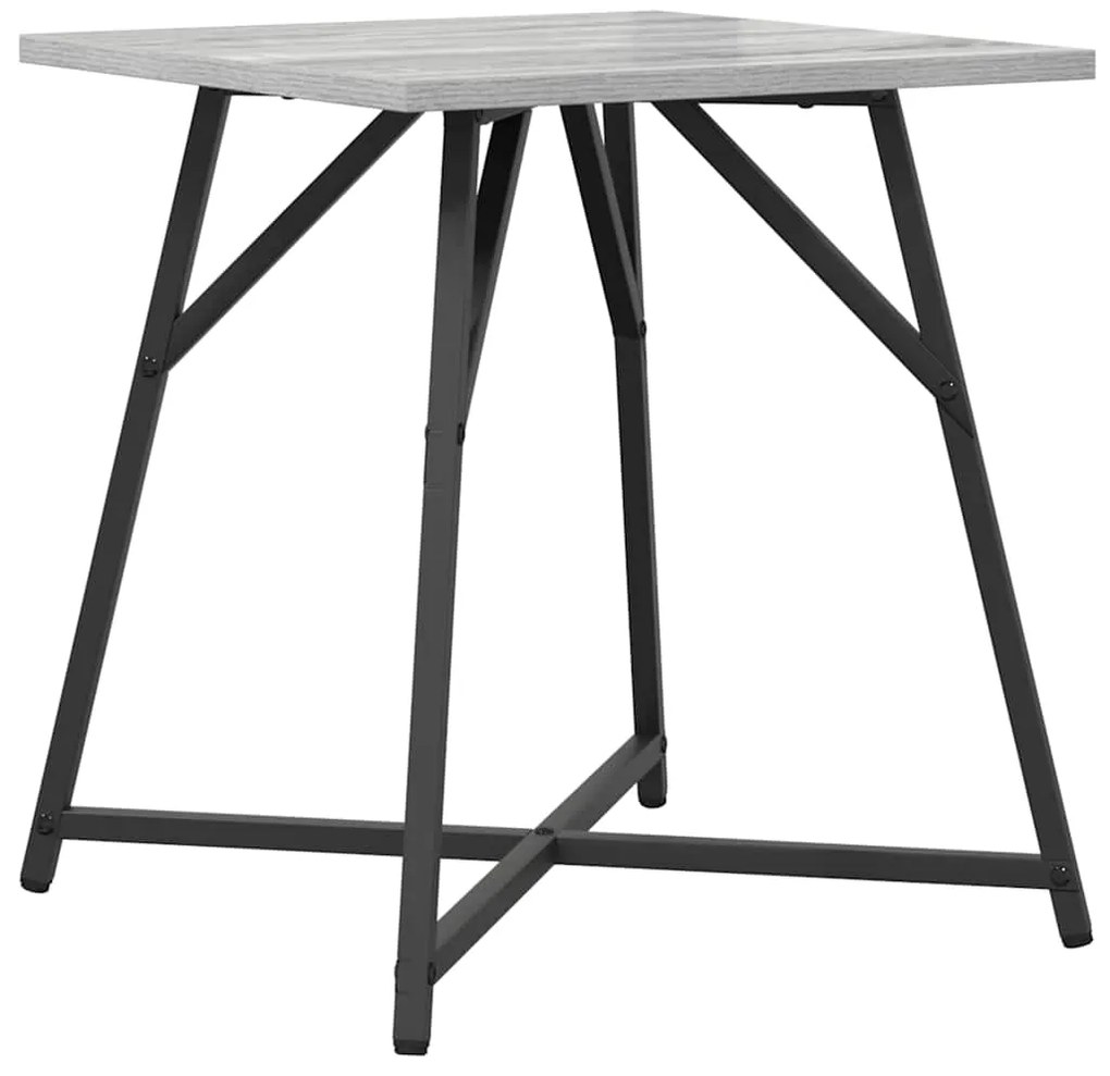 Conjunto de Mesas de Apoio 2 pcs Cinzento Sonoma em Madeira e Metal