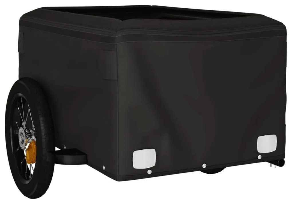 Reboque para bicicleta 30 kg ferro preto