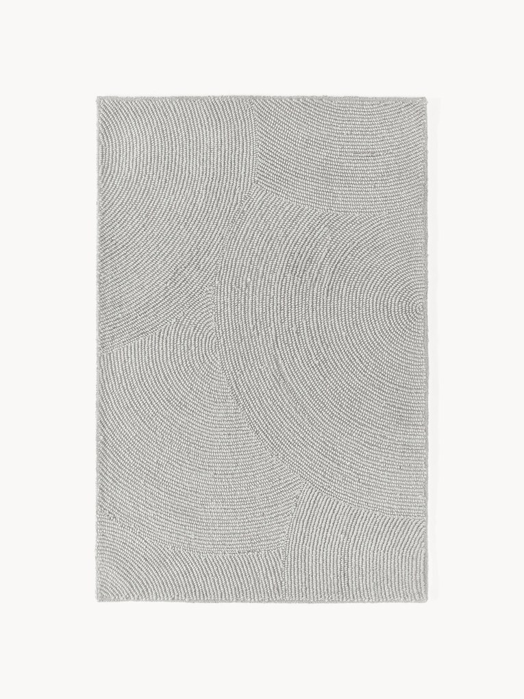 Tapete em lã artesanal de pelo curto Eleni