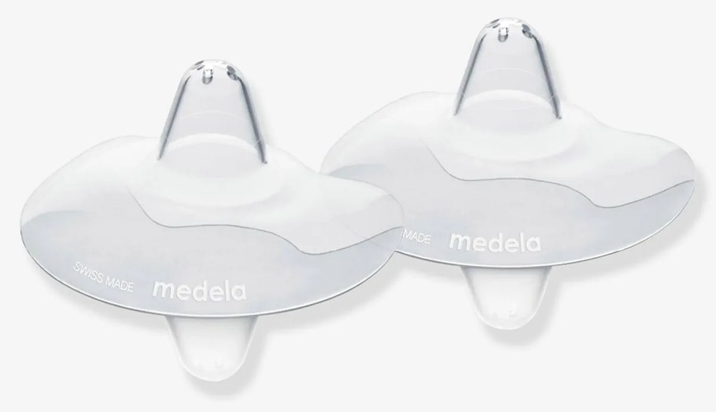 Lote de 2 protetores de mamilo Medela Contact tamanho M transparente