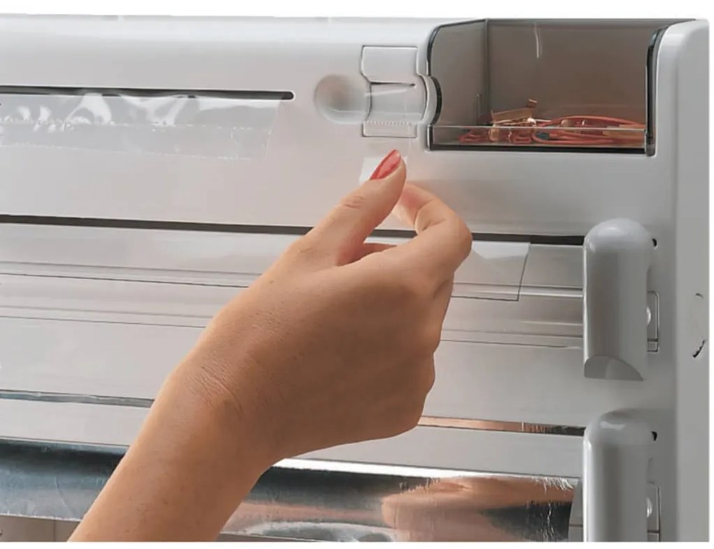 Suporte de parede p/ rolos de cozinha Parat Plus branco 25723
