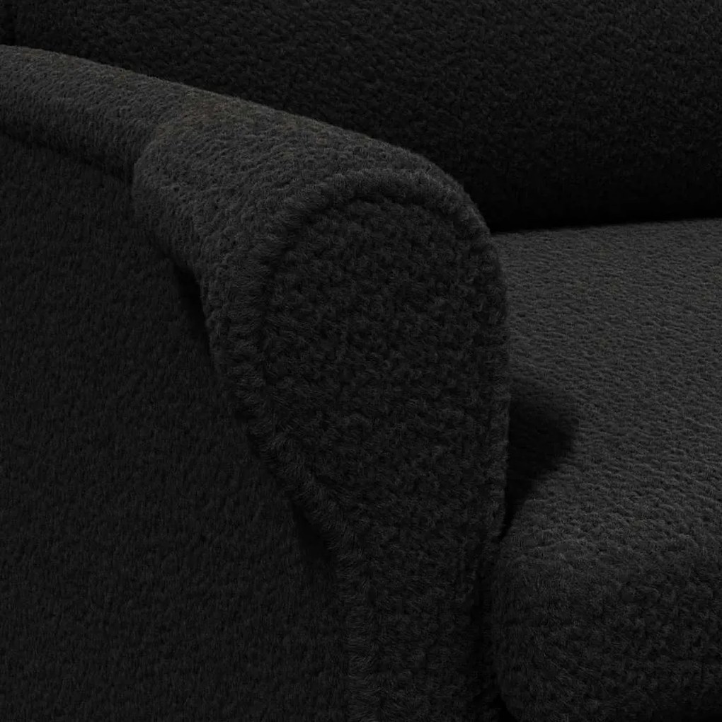 Poltrona Ergonómica Preto Standard Tecido, Madeira